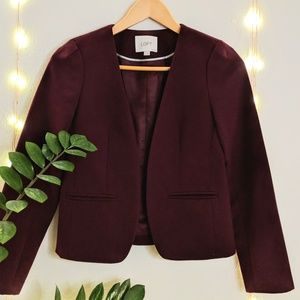 Ann Taylor LOFT Burgundy Blazer